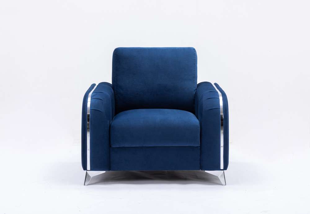 ACME Furniture - Wenona Chair - Blue Velvet - LV01776 veiw 2