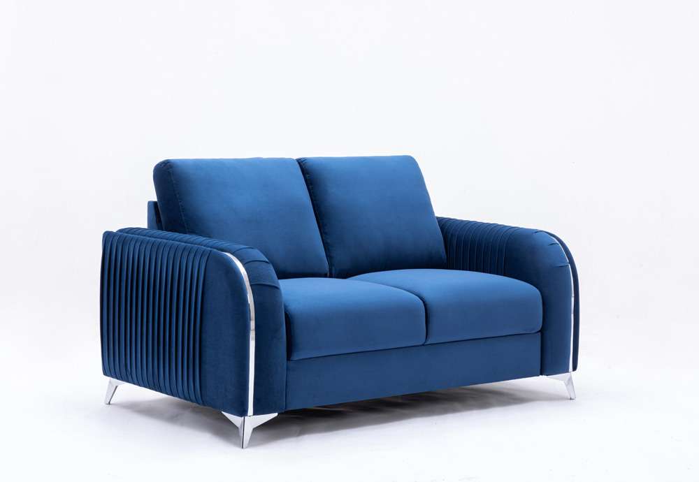 ACME Furniture - Wenona Loveseat - Blue Velvet - LV01775 veiw 1