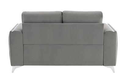 ACME Furniture - Wenona Loveseat - Gray Velvet - LV01711 veiw 4