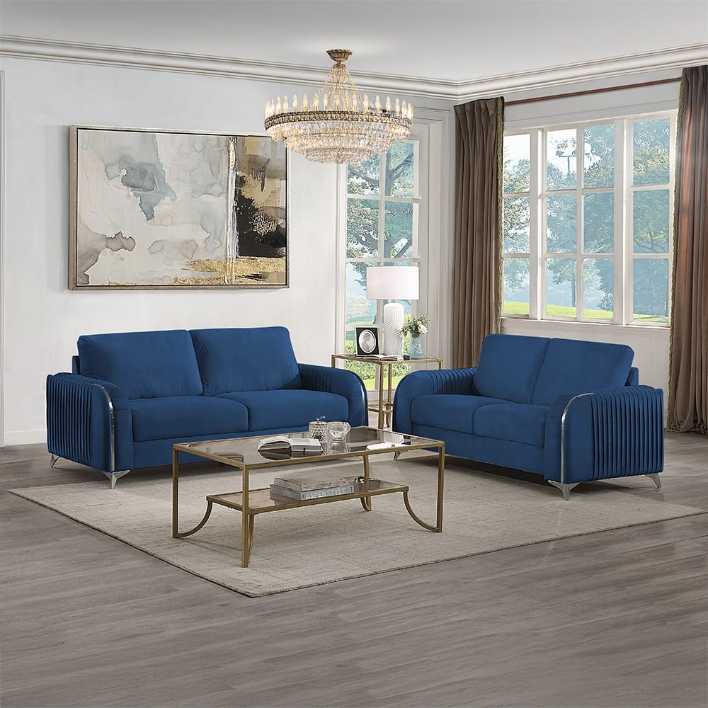 ACME Furniture - Wenona Sofa - Blue Velvet - LV01774 view 6