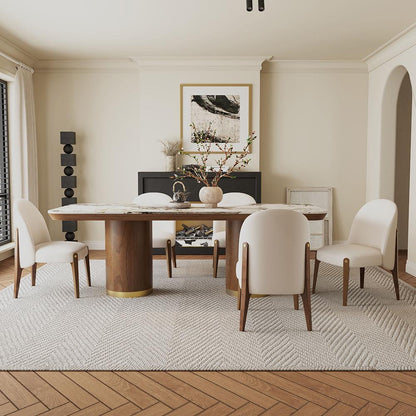 ACME Furniture - Willene Dining Table w/Ceramic Top - Ceramic Top & Walnut Finish - DN03305 view 5