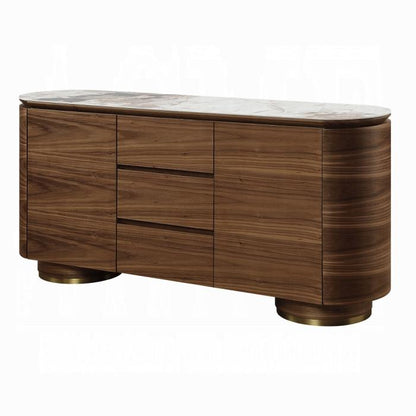 ACME Furniture - Willene Server w/Ceramic Top - Ceramic Top & Walnut Finish - DN03148 veiw 1