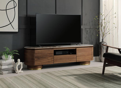 ACME Furniture - Willene TV Stand w/Ceramic Top - Ceramic Top & Walnut Finish - LV03158 veiw 6
