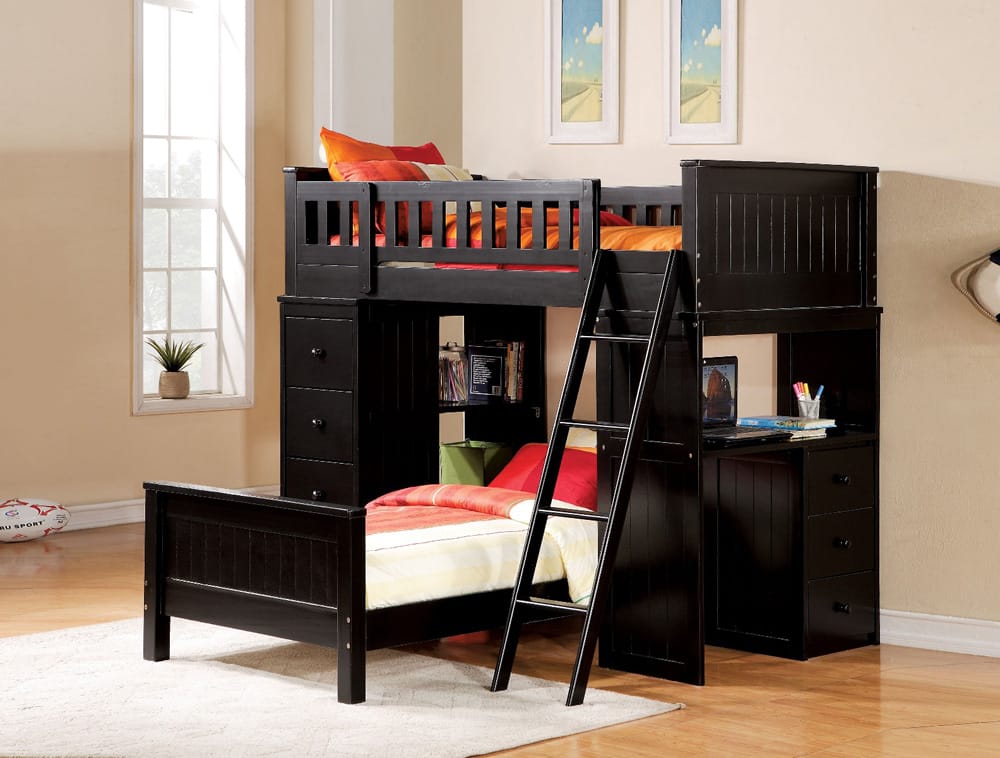 ACME Furniture - Willoughby - Twin Loft Bed - Black - 10980W view 2