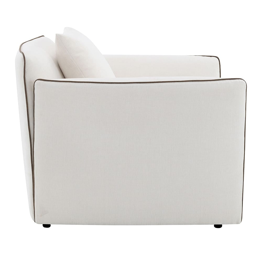 ACME Furniture - Yolanda - Chair w/Pillow - Beige Chenille - LV03607A view 3