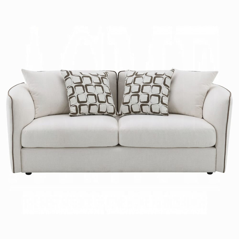 ACME Furniture - Yolanda - Loveseat w/4 Pillows - Beige Chenille - LV03606 view 2