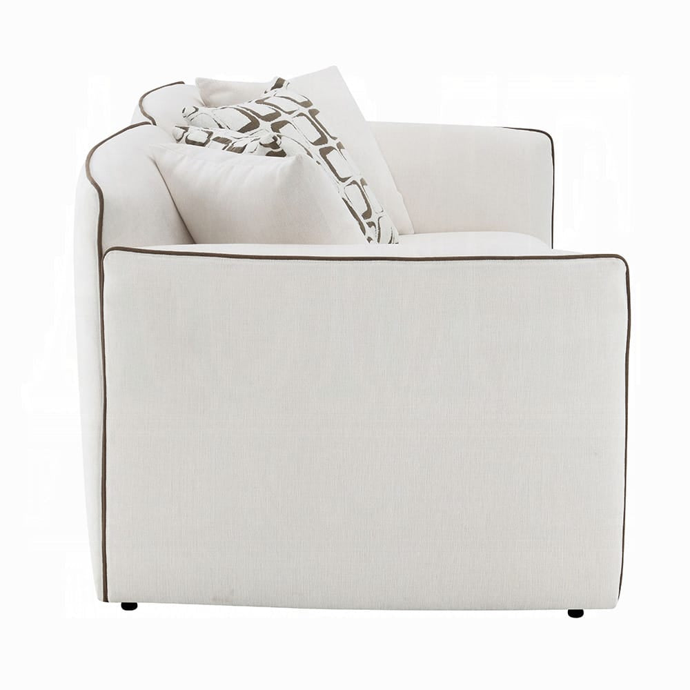 ACME Furniture - Yolanda - Loveseat w/4 Pillows - Beige Chenille - LV03606 view 3