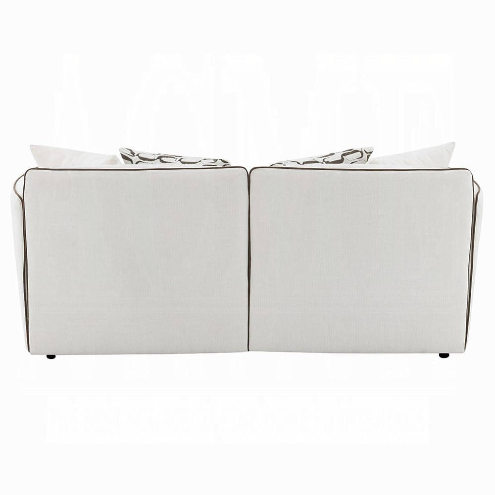 ACME Furniture - Yolanda - Loveseat w/4 Pillows - Beige Chenille - LV03606 view 4