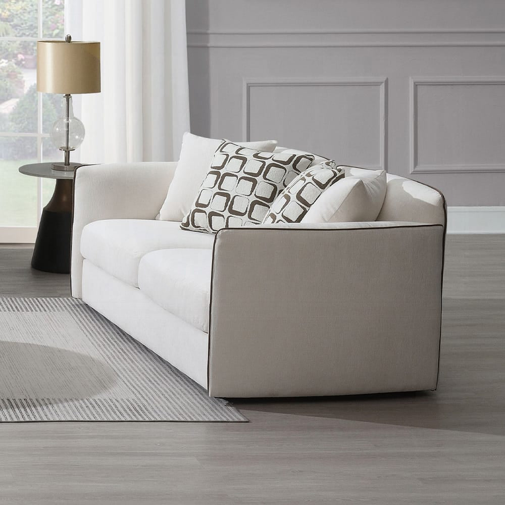 ACME Furniture - Yolanda - Loveseat w/4 Pillows - Beige Chenille - LV03606 view 7
