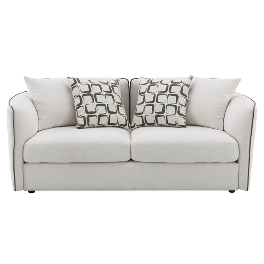 ACME Furniture - Yolanda - Loveseat w/4 Pillows - Beige Chenille - LV03606A view 2
