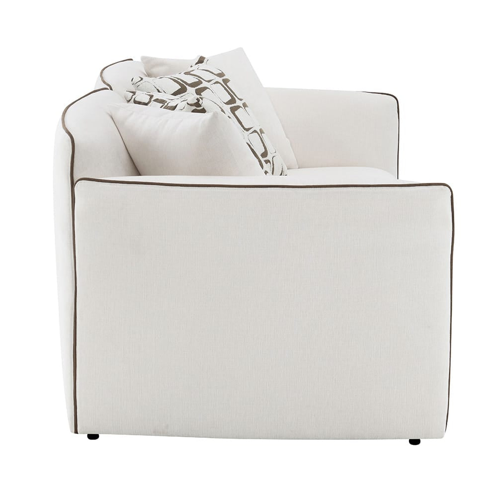 ACME Furniture - Yolanda - Loveseat w/4 Pillows - Beige Chenille - LV03606A view 3