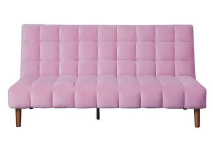 ACME Furniture - Yolandi - Adjustable Sofa - Pink Velvet & Dark Walnut Finish - 57200 view 4