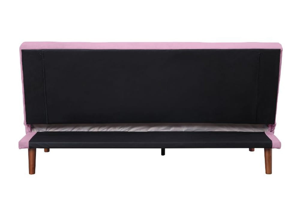 ACME Furniture - Yolandi - Adjustable Sofa - Pink Velvet & Dark Walnut Finish - 57200 view 5