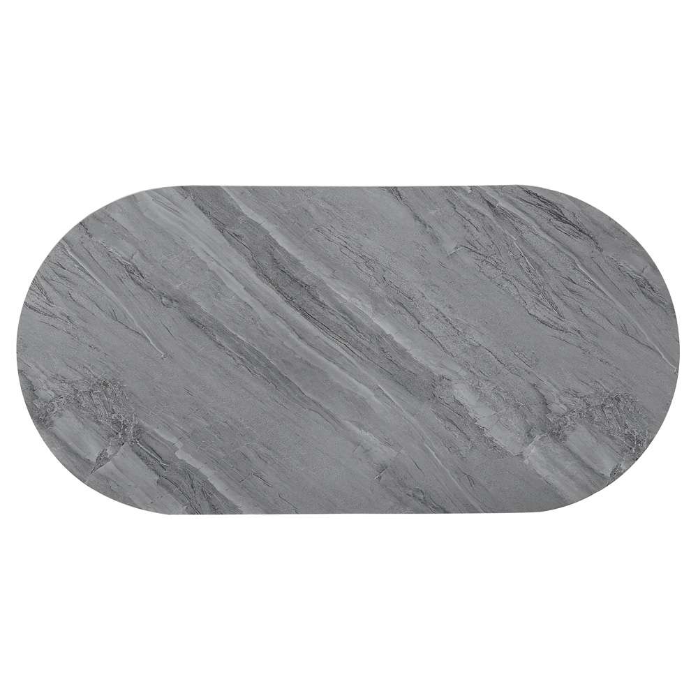 ACME Furniture - Yukino Coffee Table - Gray High Gloss & Chrome - LV02411 view 3
