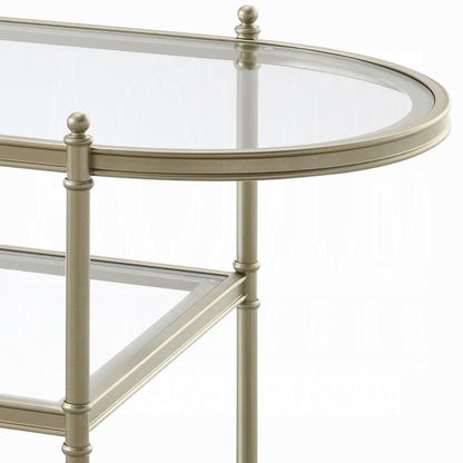 ACME Furniture - Zaba TV Stand - Glass & Champagne Finish - LV02759 veiw 3