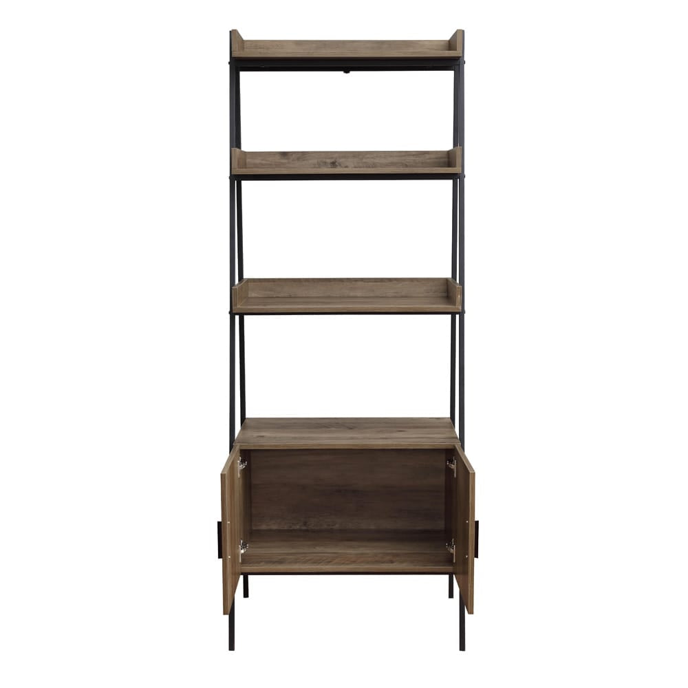 ACME Furniture - Zakwani - Bookshelf - Rustic Oak & Black Finish - OF00016 view 4