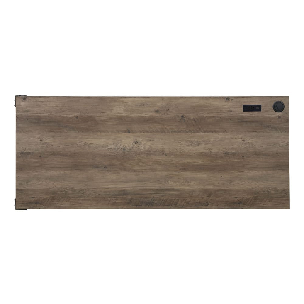 ACME Furniture - Zakwani - Writing Desk w/USB - Rustic Oak & Black Finish - OF00004 view 3