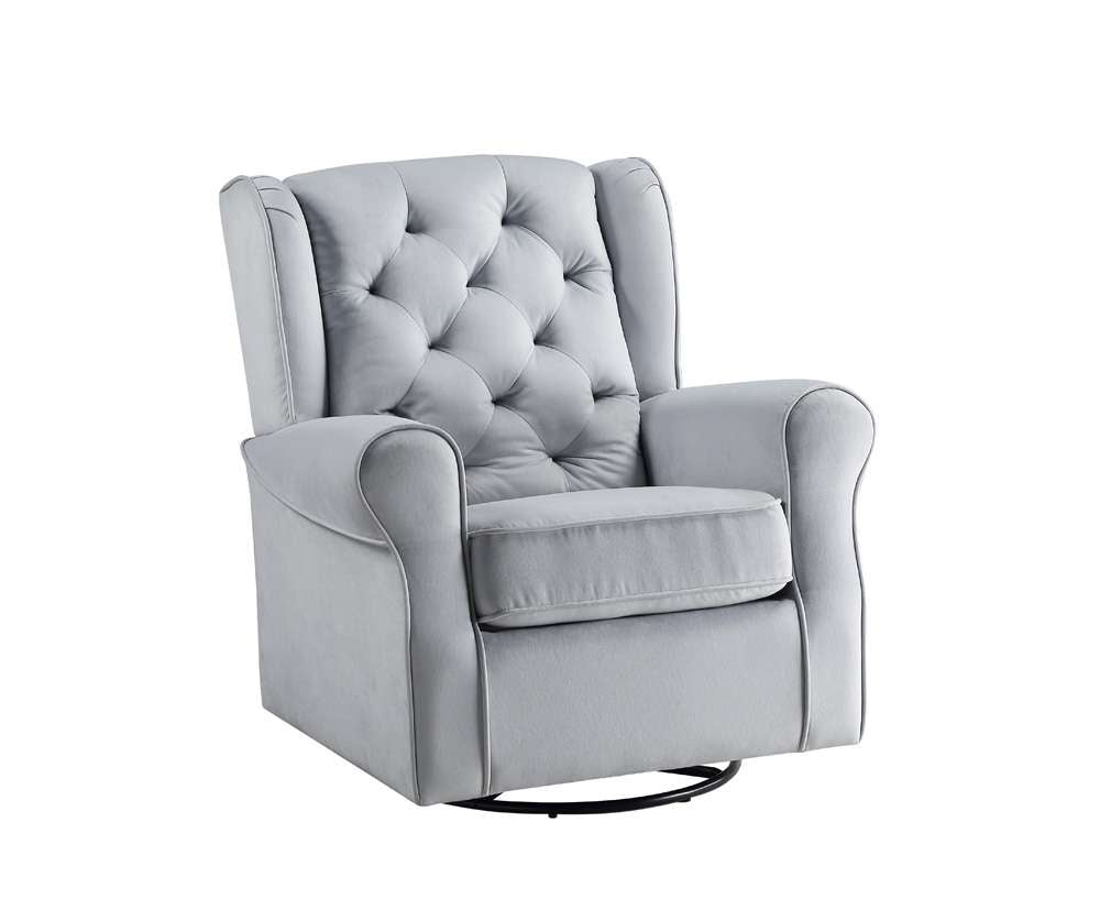 ACME Furniture - Zeger Swivel Chair w/Glider - Gray - LV00924 veiw 2