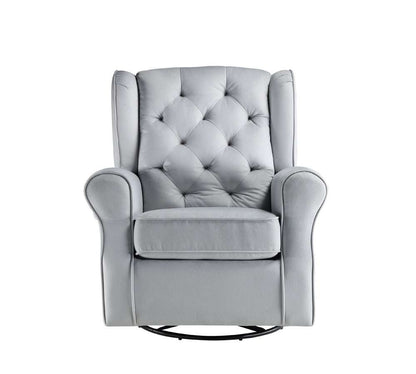 ACME Furniture - Zeger Swivel Chair w/Glider - Gray - LV00924 veiw 3