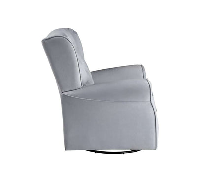 ACME Furniture - Zeger Swivel Chair w/Glider - Gray - LV00924 veiw 4