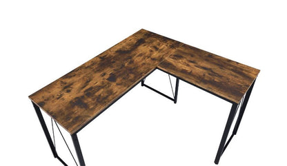 ACME Furniture - Zetri - Writing Desk - Weathered Oak & Black Finish - 92805 view 3