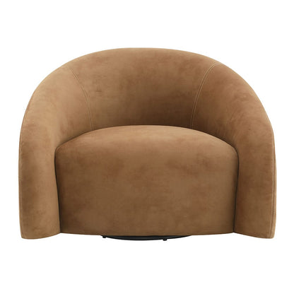 ACME Furniture - Zoey - Accent Chair w/Swivel  - Chocolate Suede - AC03804 view 2
