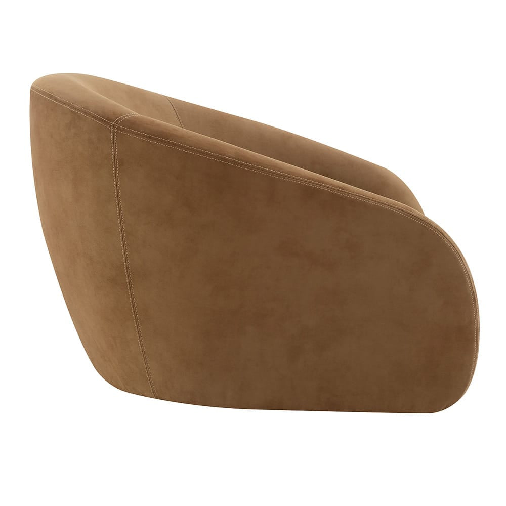 ACME Furniture - Zoey - Accent Chair w/Swivel  - Chocolate Suede - AC03804 view 3