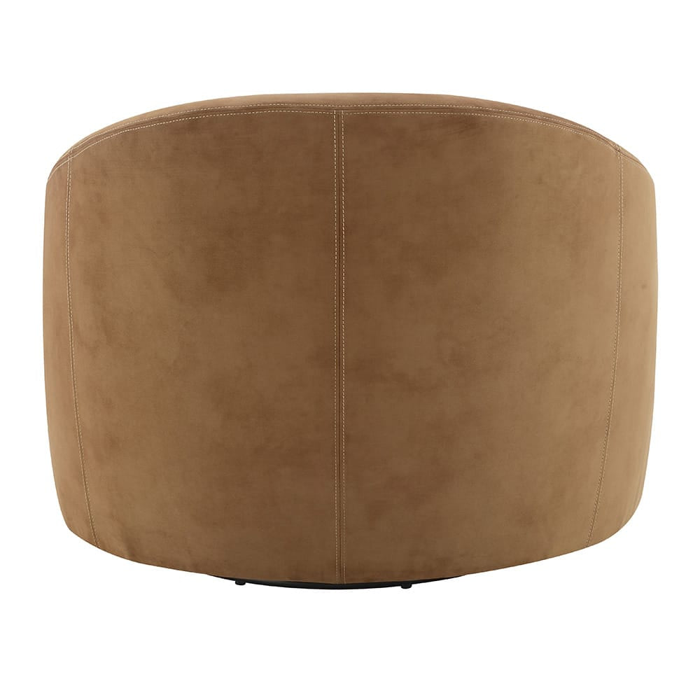 ACME Furniture - Zoey - Accent Chair w/Swivel  - Chocolate Suede - AC03804 view 4