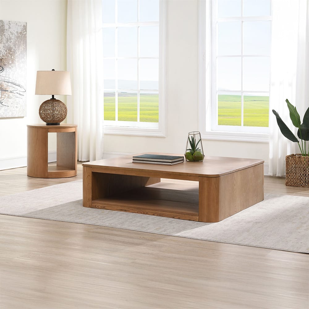 ACME Furniture - Zoey - End Table - Oak  - LV04216 view 5