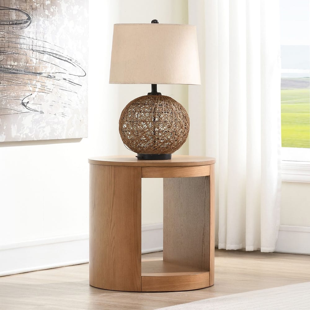 ACME Furniture - Zoey - End Table - Oak  - LV04216 view 6