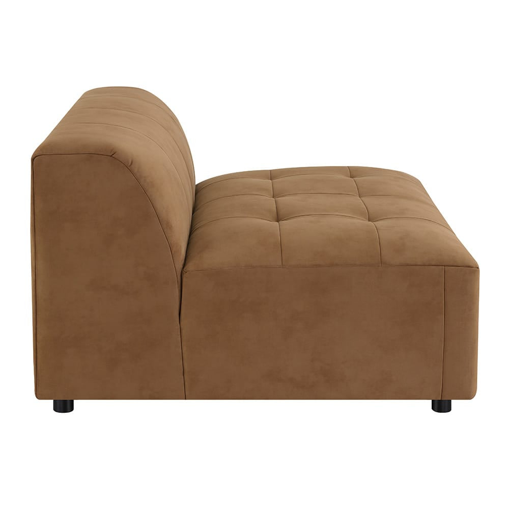 ACME Furniture - Zoey - Modular - Armless Chair  - Chocolate Suede - LV05391 view 3