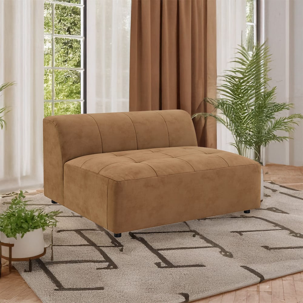 ACME Furniture - Zoey - Modular - Armless Chair  - Chocolate Suede - LV05391 view 10
