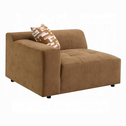 ACME Furniture - Zoey - Modular - LF Arm Chair w/Pillow - Chocolate Suede - LV05390 view 1