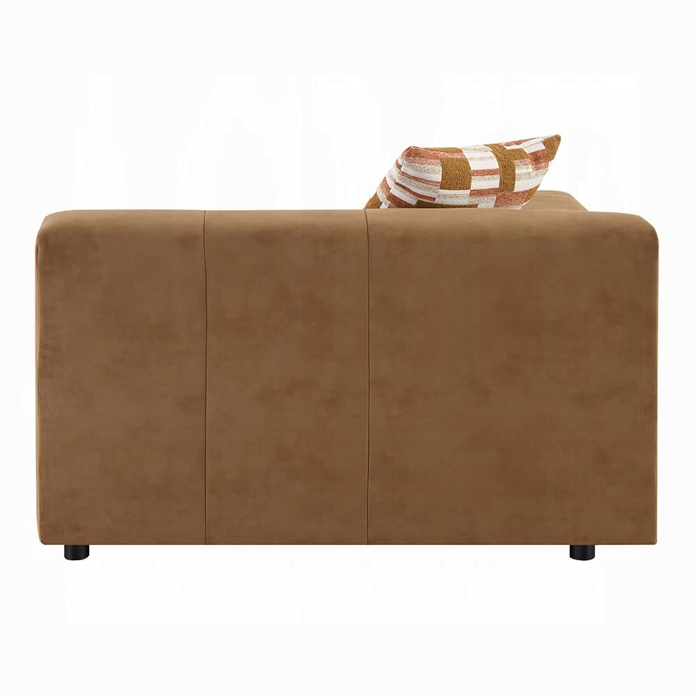 ACME Furniture - Zoey - Modular - LF Arm Chair w/Pillow - Chocolate Suede - LV05390 view 3