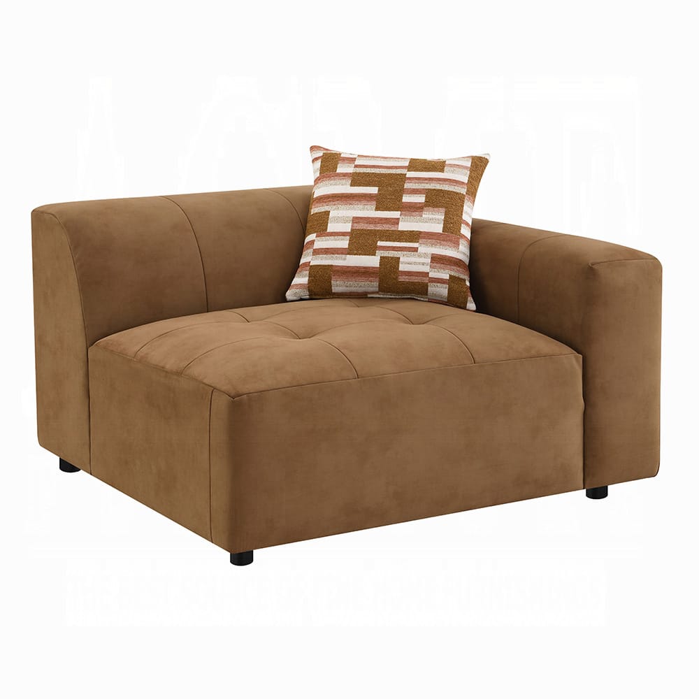 ACME Furniture - Zoey - Modular - RF Arm Chair w/Pillow - Chocolate Suede - LV05392 view 1