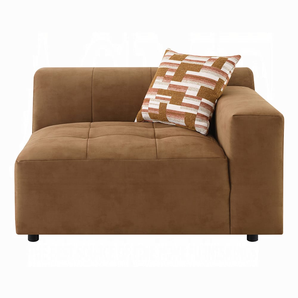 ACME Furniture - Zoey - Modular - RF Arm Chair w/Pillow - Chocolate Suede - LV05392 view 2
