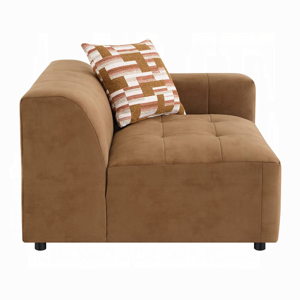 ACME Furniture - Zoey - Modular - RF Arm Chair w/Pillow - Chocolate Suede - LV05392 view 3