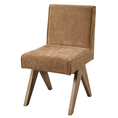 ACME Furniture - Zoey - Side Chair (Set of 2) - Chocolate Chenille & Oak  - DN04076 view 1