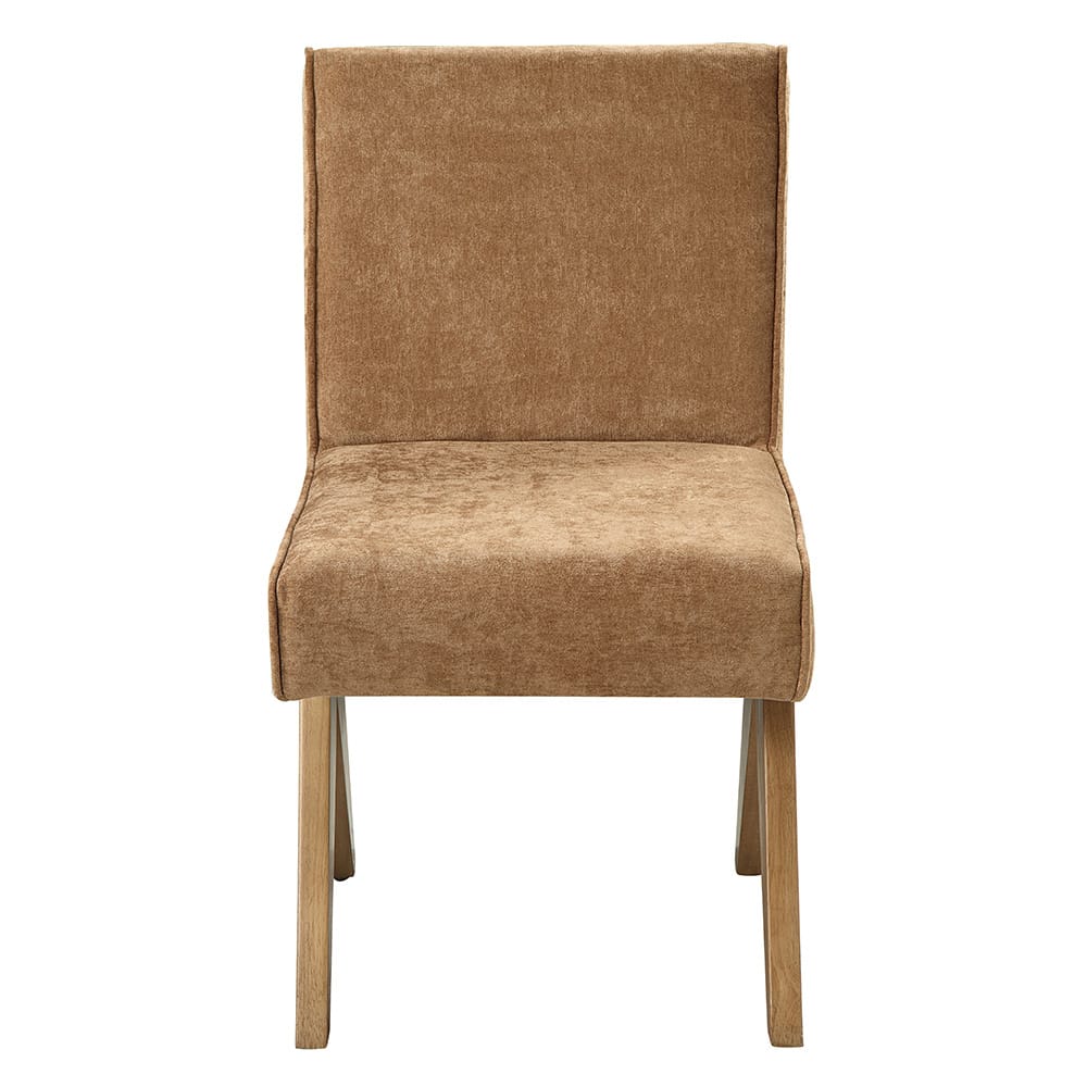 ACME Furniture - Zoey - Side Chair (Set of 2) - Chocolate Chenille & Oak  - DN04076 view 2