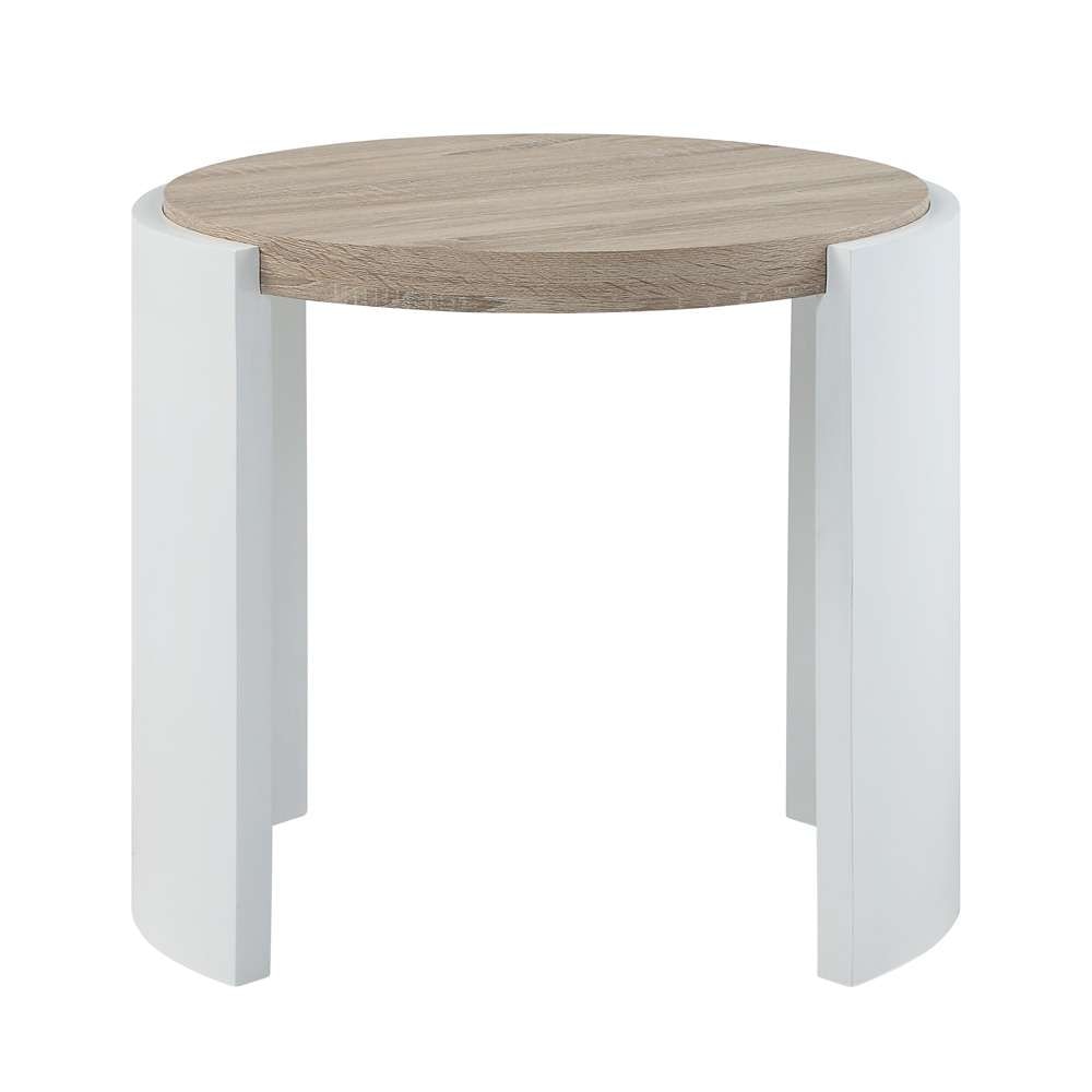 ACME Furniture - Zoma End Table - White High Gloss & Oak - LV02415 view 2