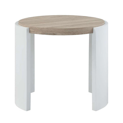 ACME Furniture - Zoma End Table - White High Gloss & Oak - LV02415 view 2