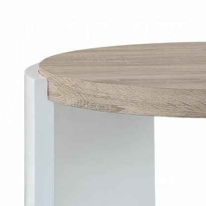 ACME Furniture - Zoma End Table - White High Gloss & Oak - LV02415 view 4