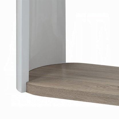 ACME Furniture - Zoma Sofa Table - White High Gloss & Oak - LV02416 view 4