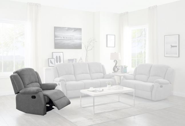 ACME Furniture - Zorina Motion Recliner - Gray Fabric - LV01286 veiw 1