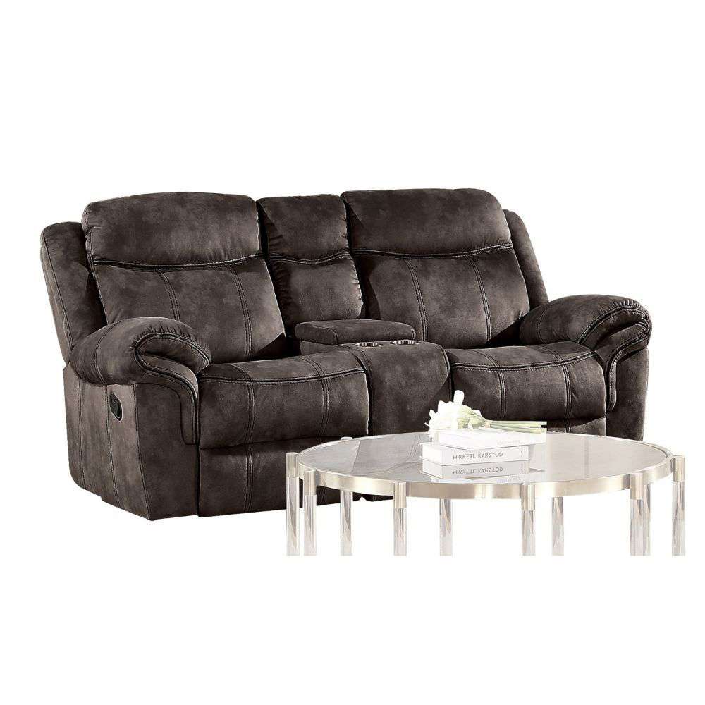 ACME Furniture - Zubaida Loveseat w/USB Dock & Console (Glider & Motion) - 55021 veiw 1