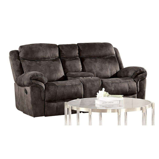 ACME Furniture - Zubaida Loveseat w/USB Dock & Console (Glider & Motion) - 55021 veiw 1