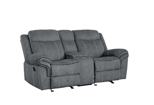 ACME Furniture - Zubaida Loveseat w/USB Dock & Console (Glider & Motion) - 55026 veiw 1