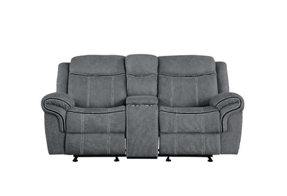 ACME Furniture - Zubaida Loveseat w/USB Dock & Console (Glider & Motion) - 55026 veiw 2