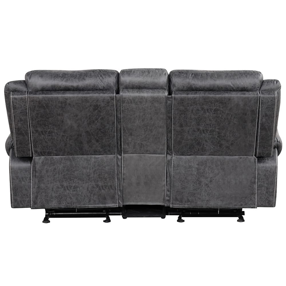 ACME Furniture - Zubaida - Power Motion Glider Loveseat w/USB Port - Dark Gray Polish Microfiber - LV04671 view 4