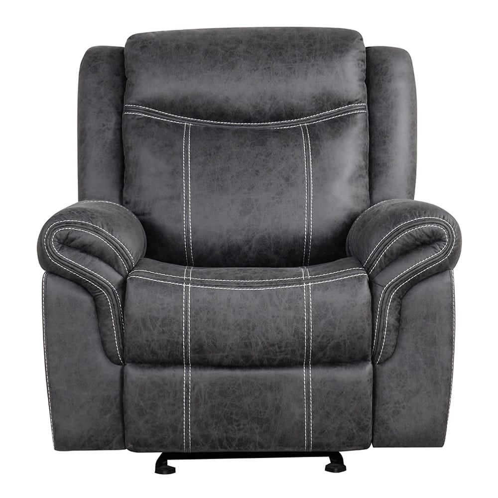 ACME Furniture - Zubaida - Power Motion Glider Recliner - Dark Gray Polish Microfiber - LV04672 view 2